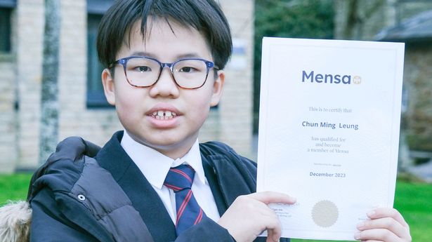 Cyrus Leung with his test result