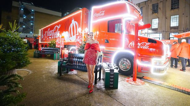 The Coca-Cola Christmas truck in London