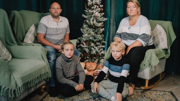 Paul and Sam Helsby, along with their two youngest children, faced a tough Christmas last year after the family's construction firm went bust