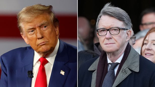 Donald Trump and Peter Mandelson