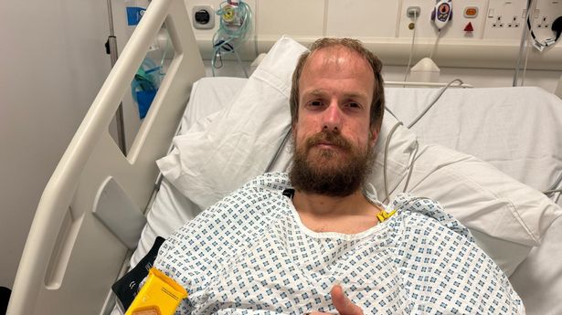 Nathaniel Dye, pictured in hospital after liver surgery in June, has made his plea to MPs on assisted dying