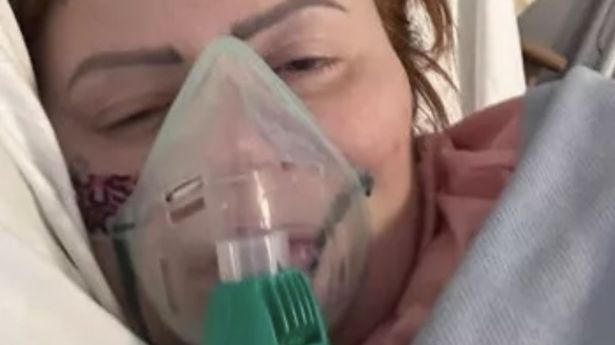 Donna was left struggling to breathe after the operation