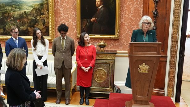 Queen Camilla reminisced on the 'legend' Dame Maggie Smith at the Commonwealth Essay Competition reception