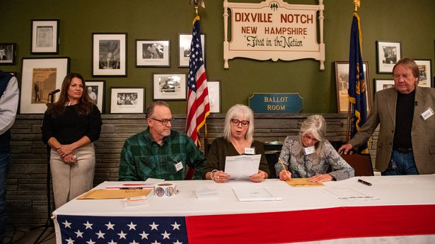 Ballots are counted in the US election at midnight in Dixville Notch