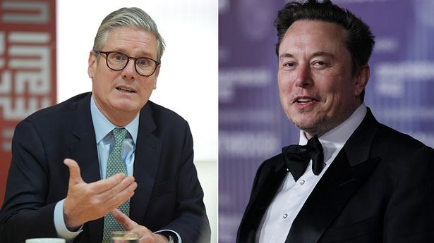 MAIN Elon Musk and Starmer